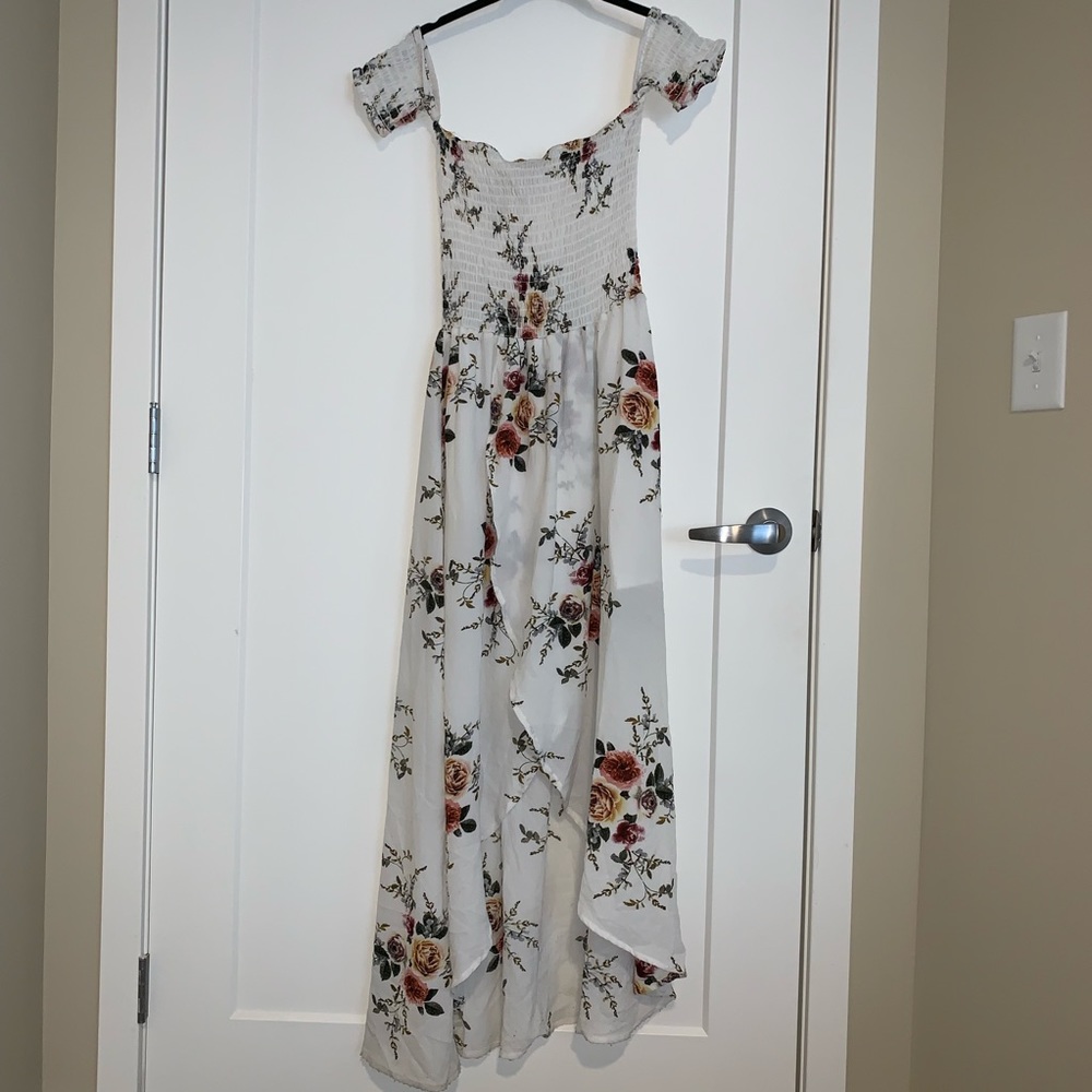 Floral high/low dress